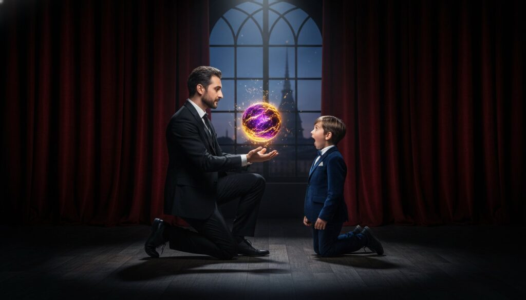 Spettacolo di Magia per Bambini: L’Arte dell’Incanto e della Meraviglia nel 2026 – Hero Image Spettacolo di Magia per Bambini: L'Arte dell'Incanto e della Meraviglia nel 2026