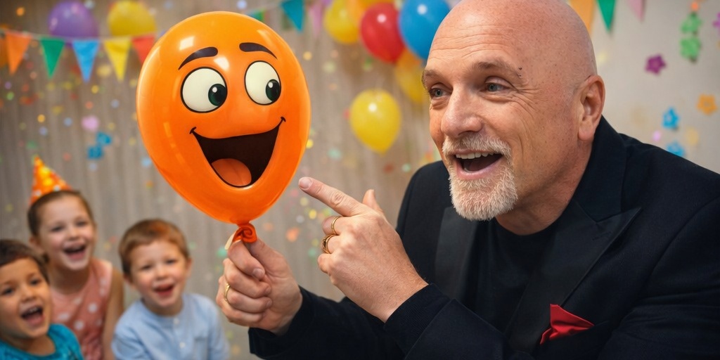 mago bambini Torino con palloncino animato spettacolo interattivo