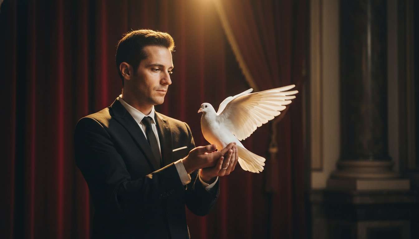 Magia con colombe a Torino e Milano: Miti, Realtà e l’Eleganza dell’Illusionismo Professionale nel 2026