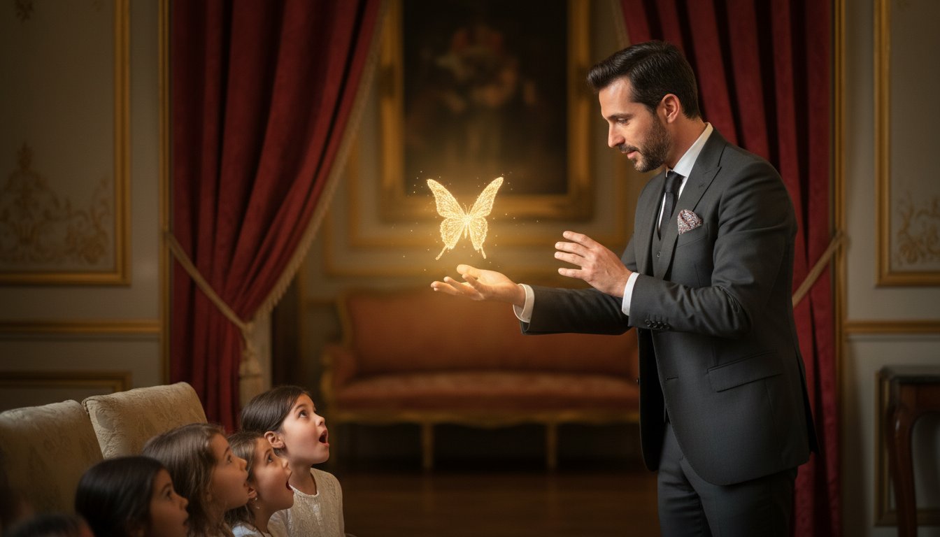 Mago per Bambini a Torino: L’Eleganza dell’Illusionismo Professionale 2026