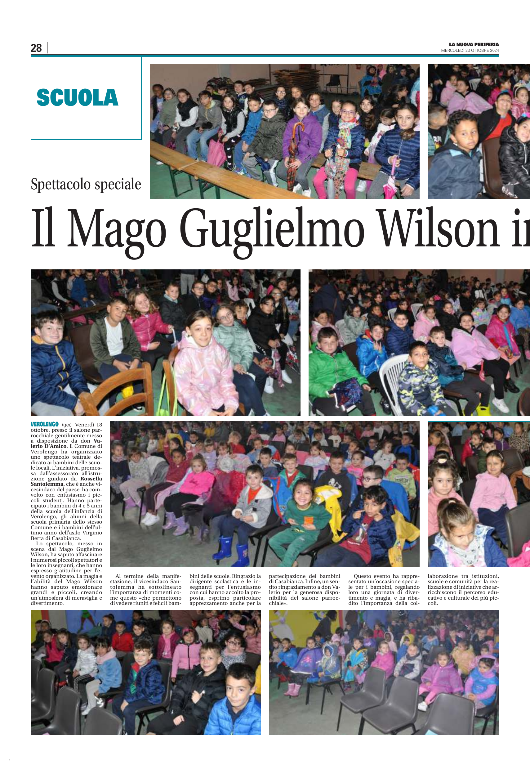 La Nuova Periferia — scuole di Verolengo, ottobre 2024