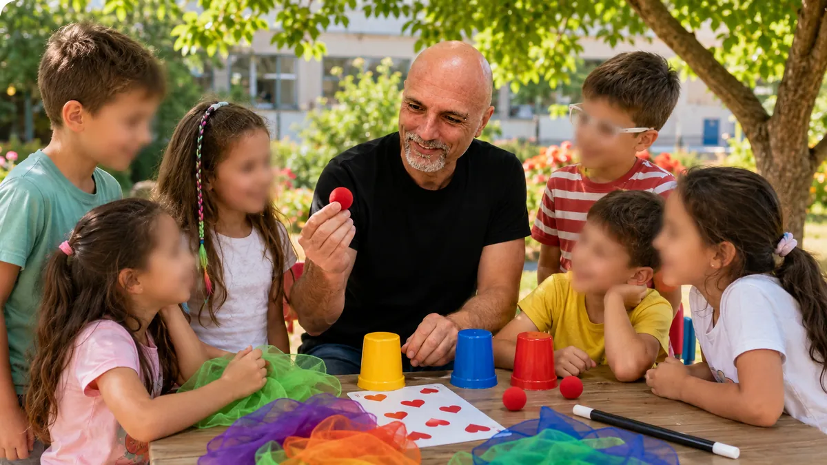 Laboratorio di magia all’aperto con i bambini